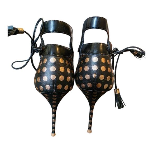 SOPHIA WEBSTER FOR J. CREW Pippa Pumps - Gold & Black - Size 38 1/2 - Picture 4 of 9